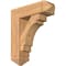Ekena Millwork Merced Arts and Crafts Smooth Bracket w/ Offset Brace, Western Red Cedar, 7 1/2"W x 24"D x 28"H BKT0806X24X28MRC03SWR - alternate 1